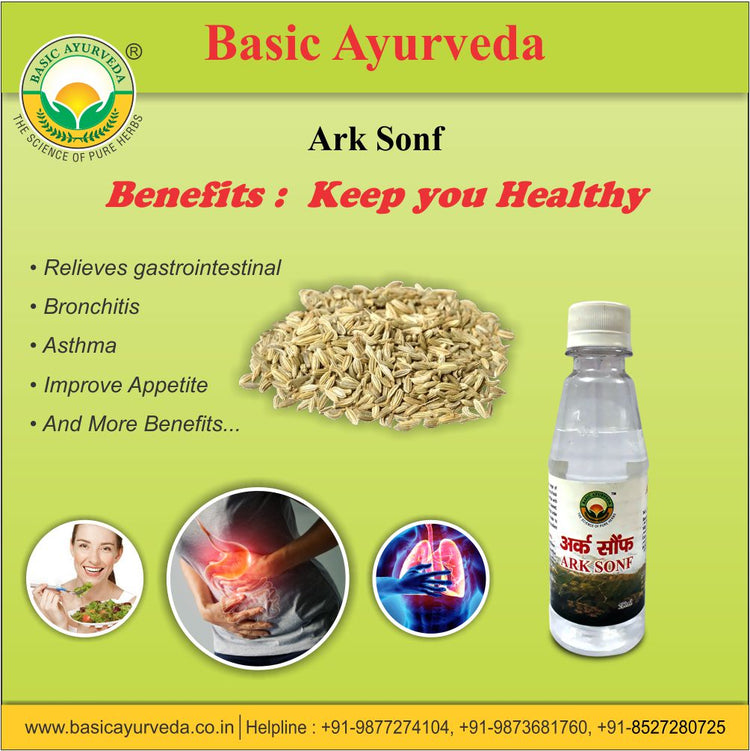 Basic Ayurveda Ark Sonf 500ml | Pure Saunf Ark | Traditional Ayurvedic Fennel Water | Herbal Digestive Support | Natural Fennel Seed Extract for Daily Wellness | Premium Quality Saunf Ark