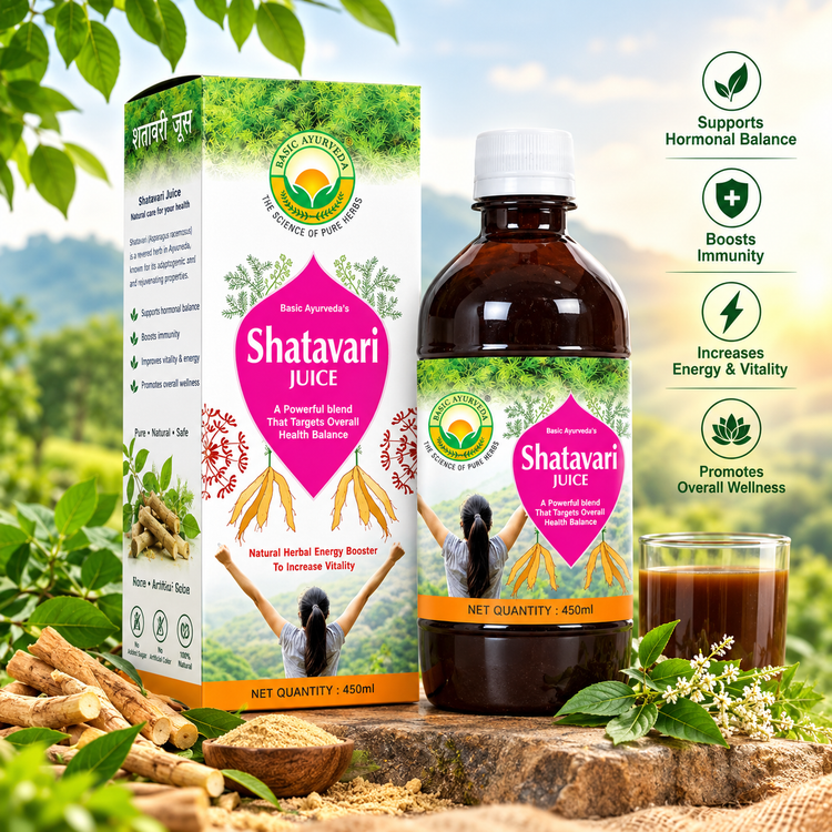 Basic Ayurveda Shatavari Juice | Boosts fertility | Stress Buster | Controls inflammation | Enhance Sexual Life | Reduces symptoms of menopause.