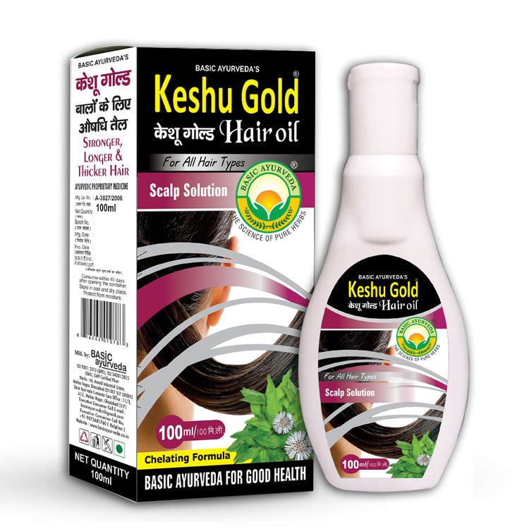 Basic Ayurveda Keshu Gold (Coconut) Hair Oil 100 Ml