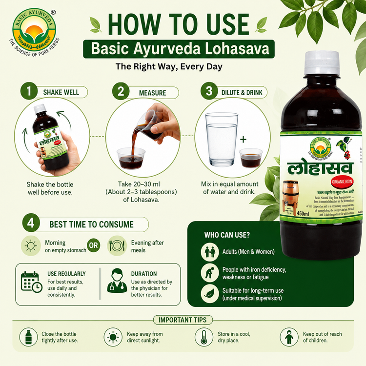 Basic Ayurveda Lohasava 450Ml