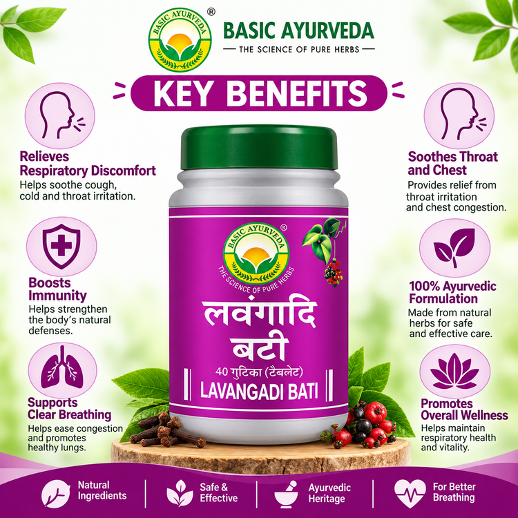 Basic Ayurveda Lavangadi Bati 40 Tablet