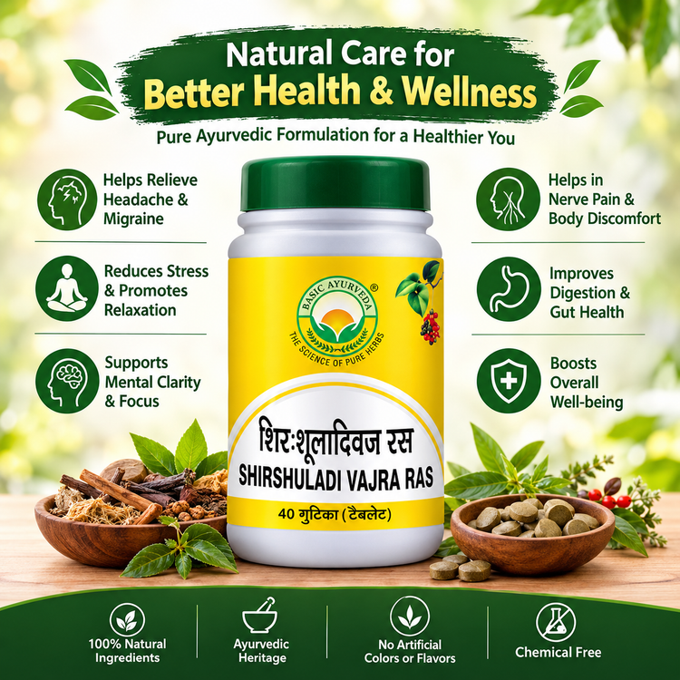 Basic Ayurveda Shirshuladivajra Ras 40 Tablet