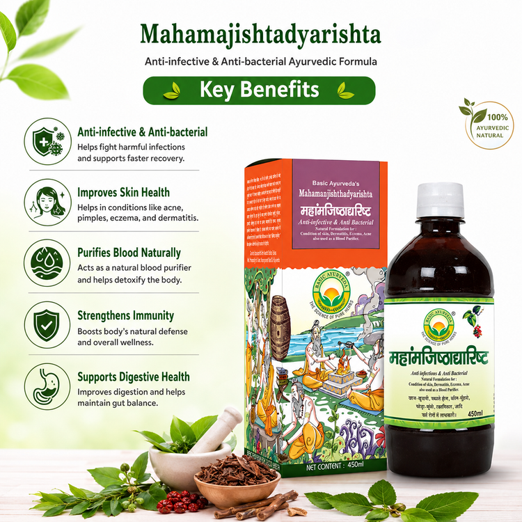 Basic Ayurveda Mahamanjishthadyarishta 450Ml