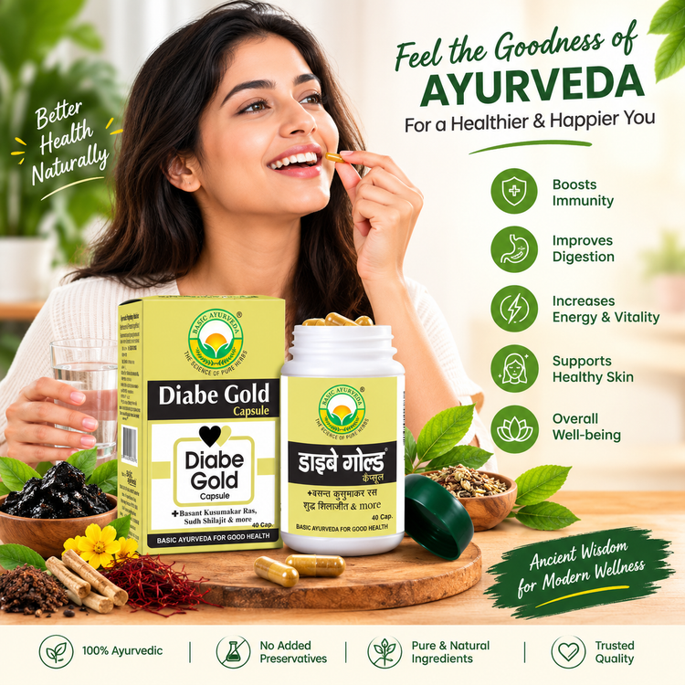 Basic Ayurveda Diabe Gold 40 Capsule