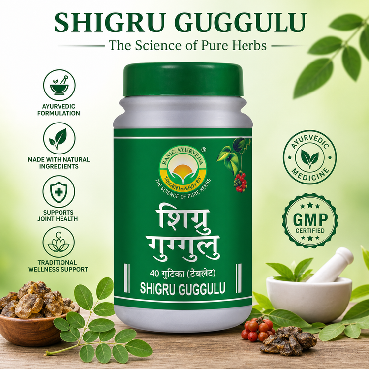 Basic Ayurveda Shigru Guggulu 40 Tablet