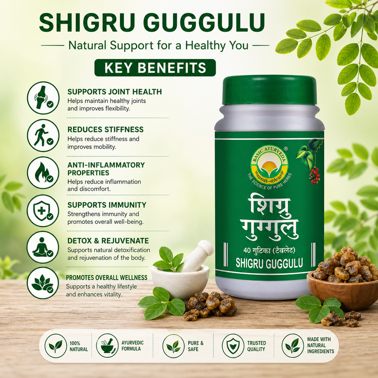 Basic Ayurveda Shigru Guggulu 40 Tablet