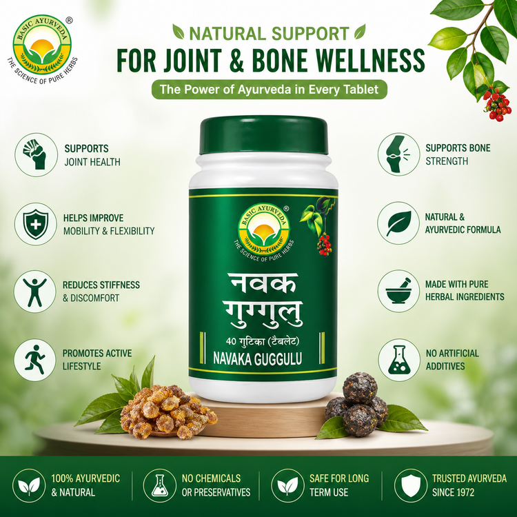 Basic Ayurveda Navaka Guggulu 40 Tablet