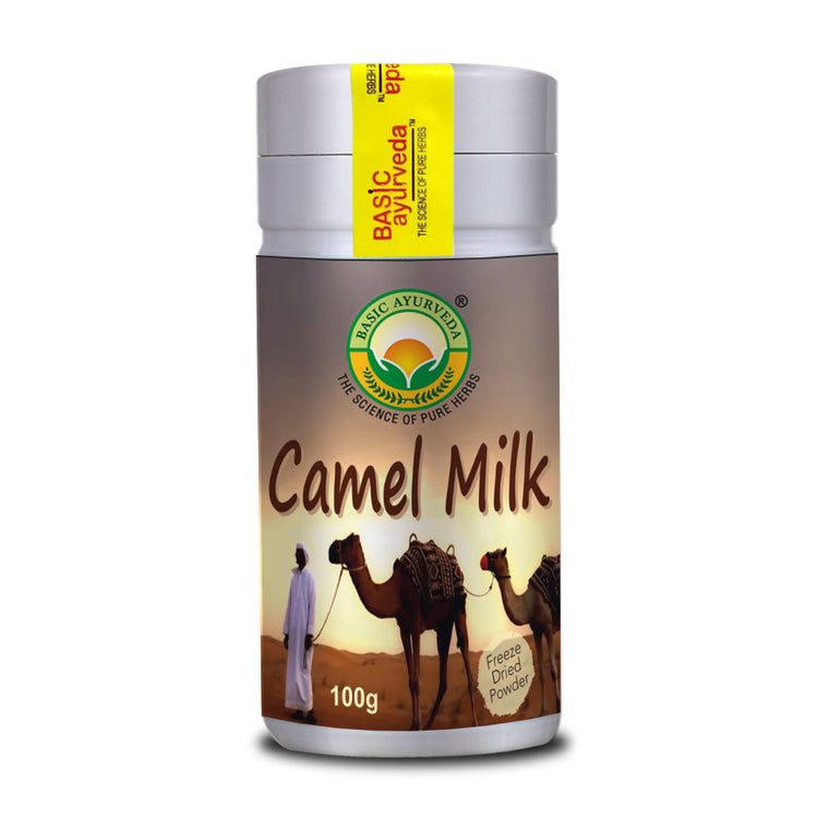 Basic Ayurveda Camel Milk Powder | 100% Pure And Natural | (Freeze Dried, Gluten Free, No Additives, No Preservatives) | Ethically Sourced Fresh Grounded Everyday Milk Powder