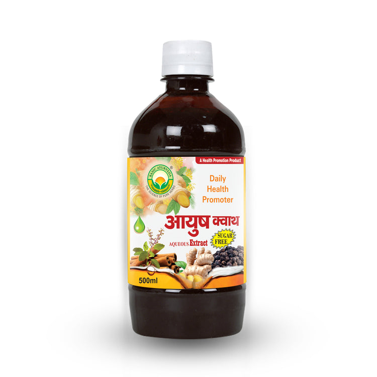 Basic Ayurveda Ayush Kwath Liquid Sugar Free 500Ml