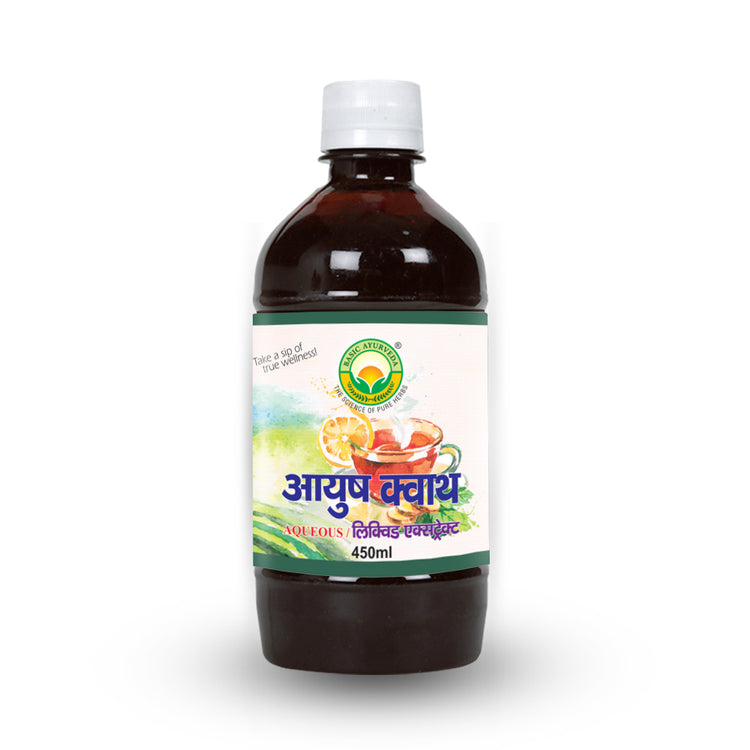 Basic Ayurveda Ayush Kwath Liquid Extract 450Ml