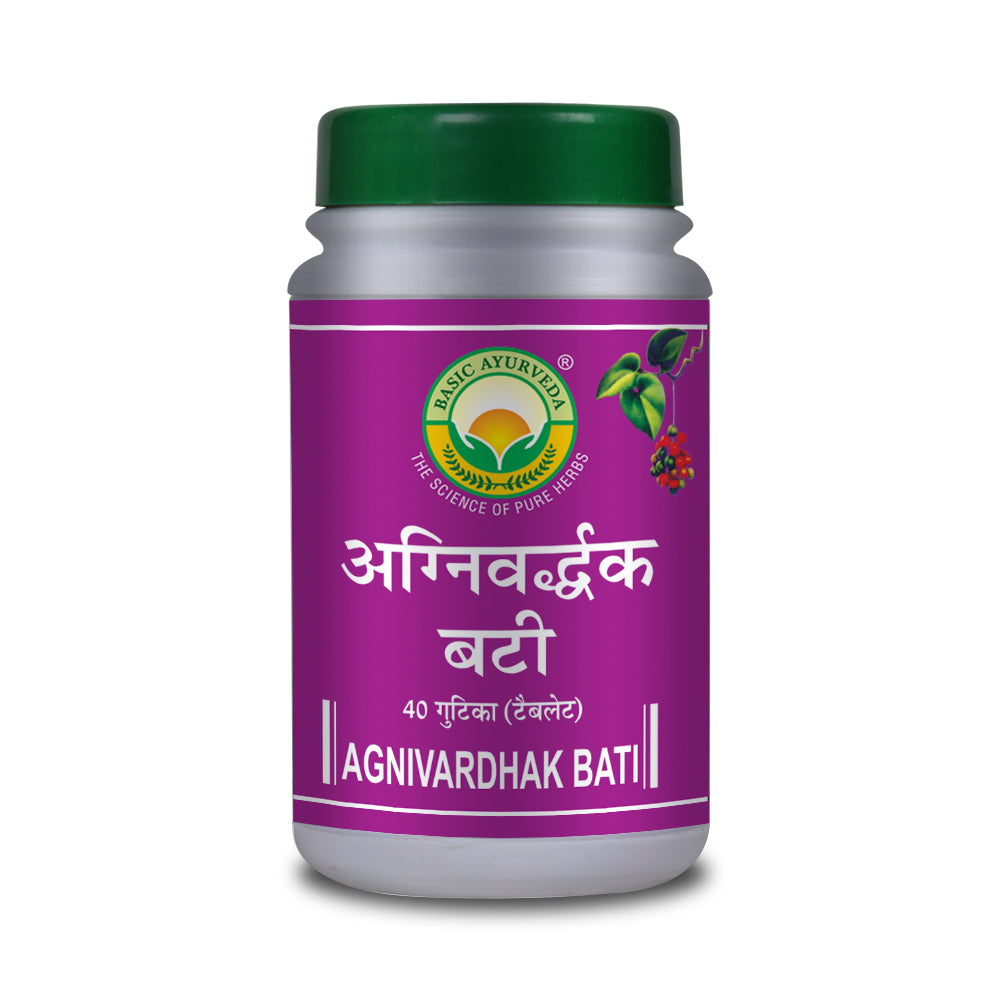 Basic Ayurveda Agnivardhak Bati 40 Tablet, Helps cure indigestion