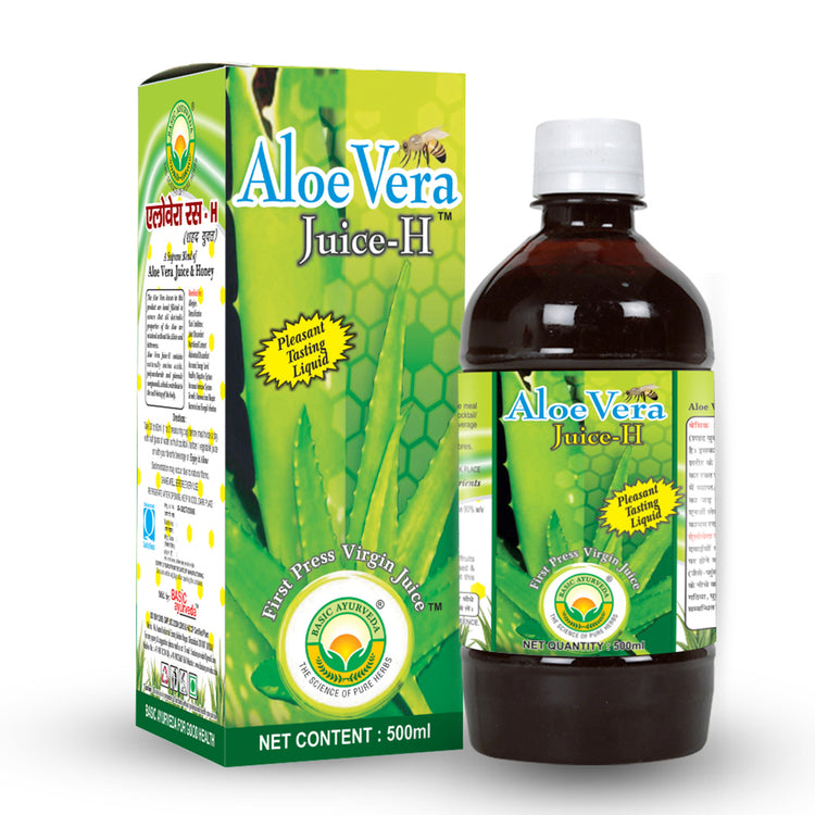 Basic Ayurveda Aloe Vera Juice (With Honey) |  Herbal Juice | Improves Eye Health | Increases Energy Naturally | Improves Immunity | Helps to Detoxify the Body | Improve Skin Health.