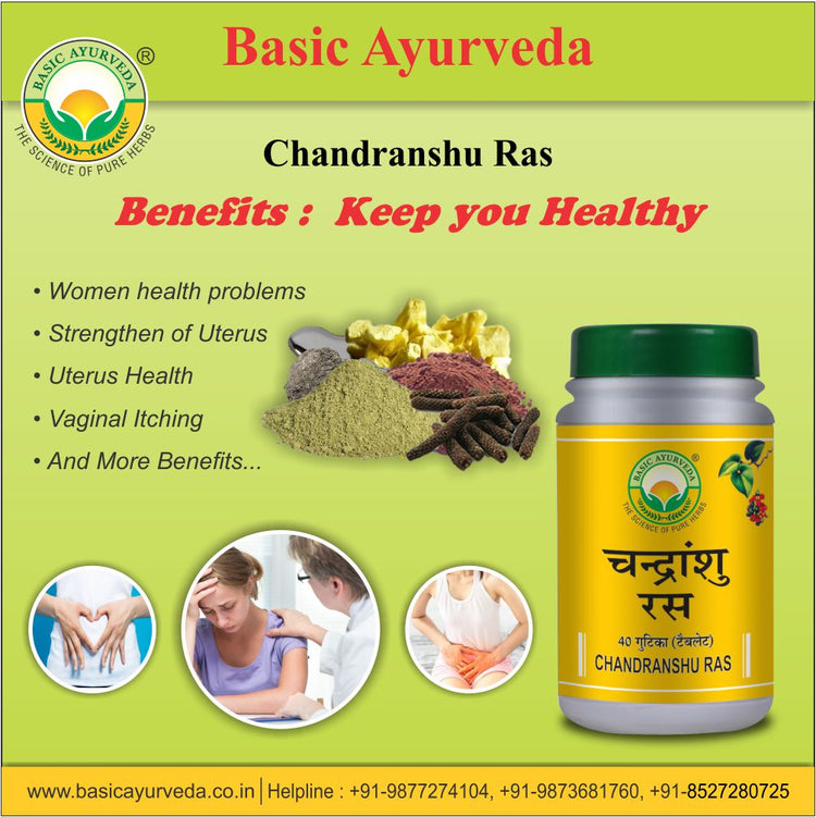 Basic Ayurveda Chandranshu Ras 40 Tablet