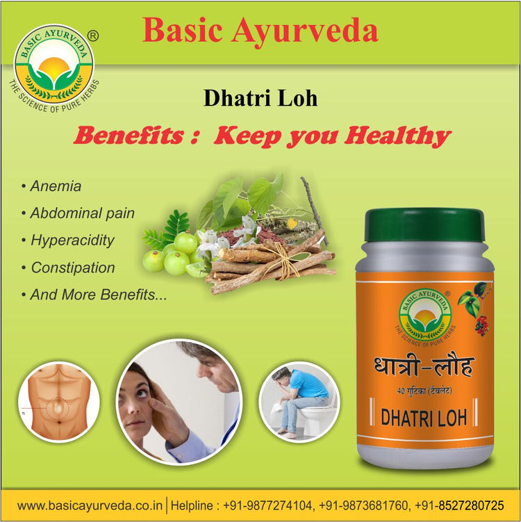 Basic Ayurveda Dhatri Loh 40 Tablet