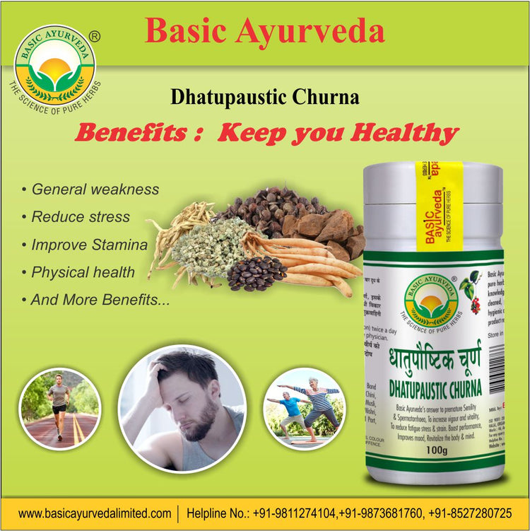 Basic Ayurveda Dhatupaustic Churna 100 Gram