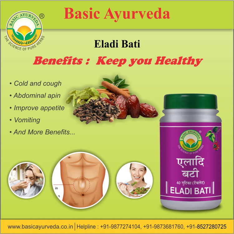 Basic Ayurveda Eladi Bati 40 Tablet