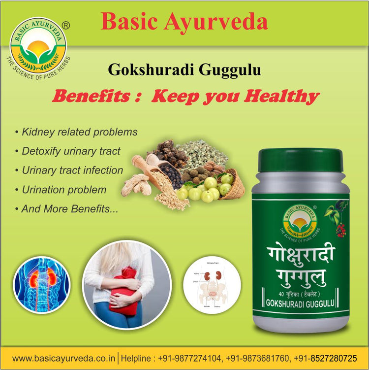 Basic Ayurveda Gokshuradi Guggulu 40 Tablet