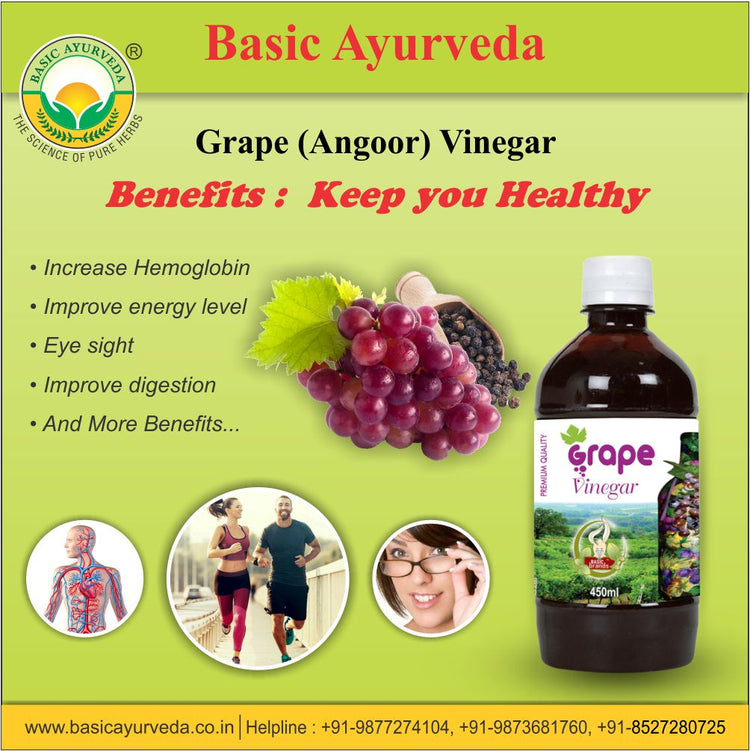 Basic Ayurveda Grape(Angoor) Vinegar 450Ml