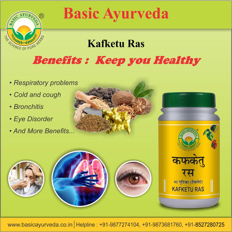 Basic Ayurveda Kafketu Ras 40 Tablet