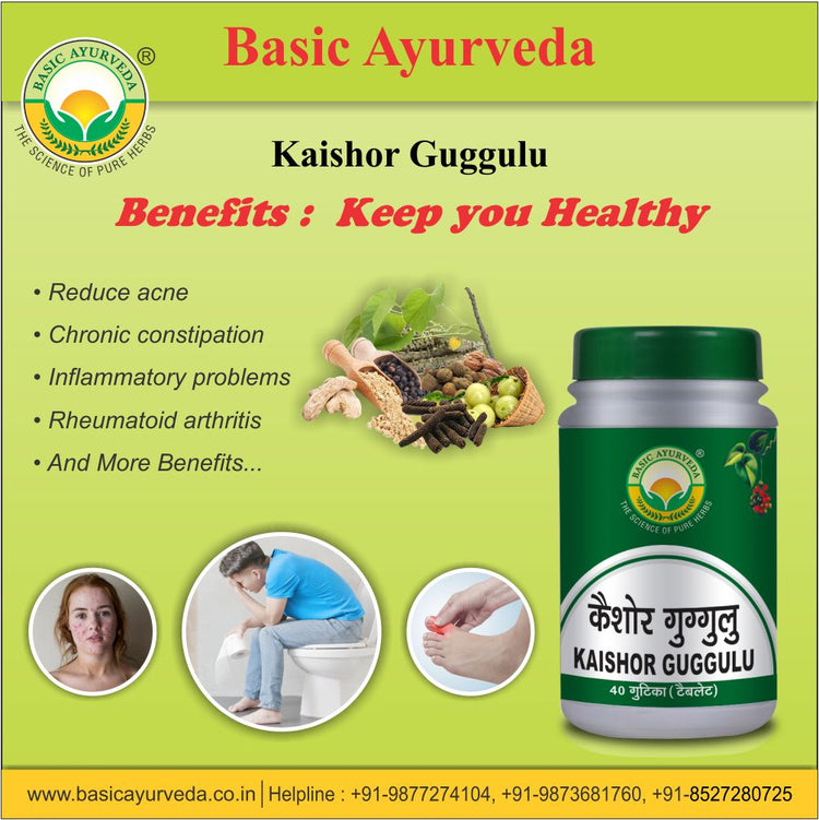 Basic Ayurveda Kaishor Guggulu 40 Tablet