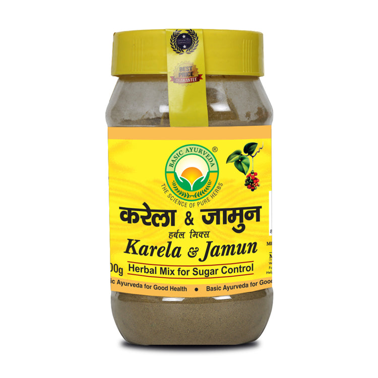 Basic Ayurveda Karela & Jamun Mix For Sugar Control Powder 200 Gram