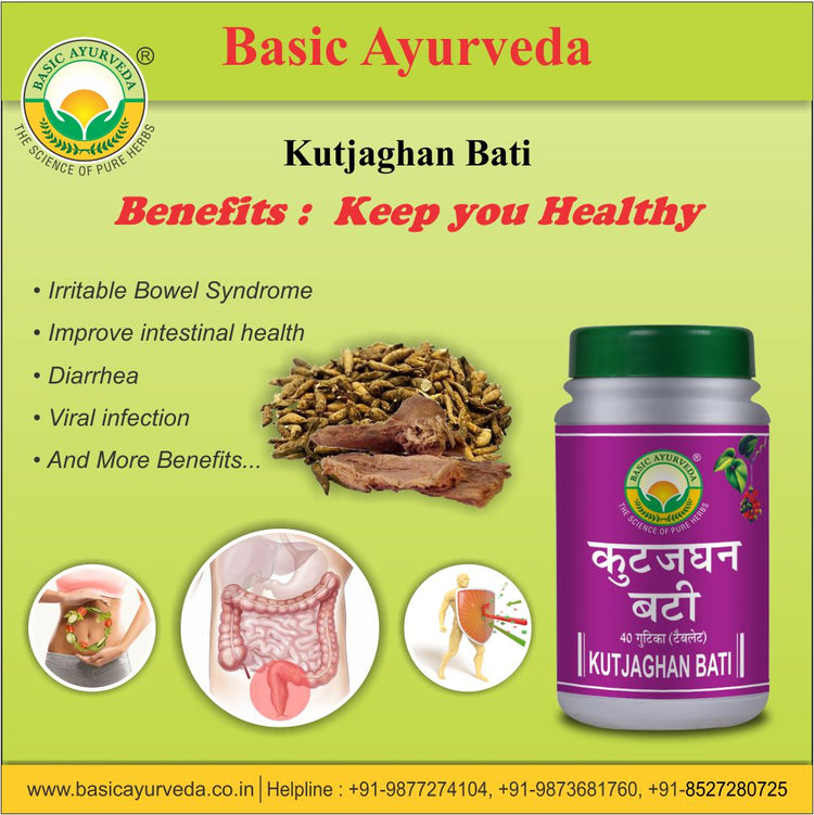 Basic Ayurveda Kutjaghan Bati 40 Tablet