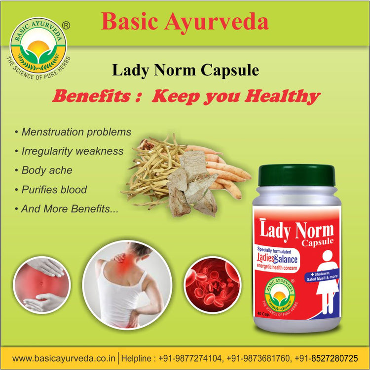 Basic Ayurveda Lady Norm 40 Capsule
