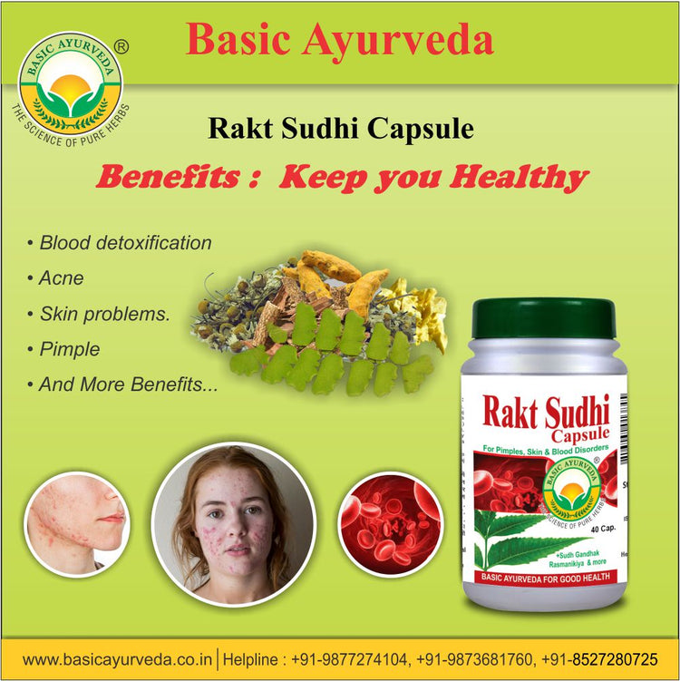 Basic Ayurveda Rakt Sudhi 40 Capsule