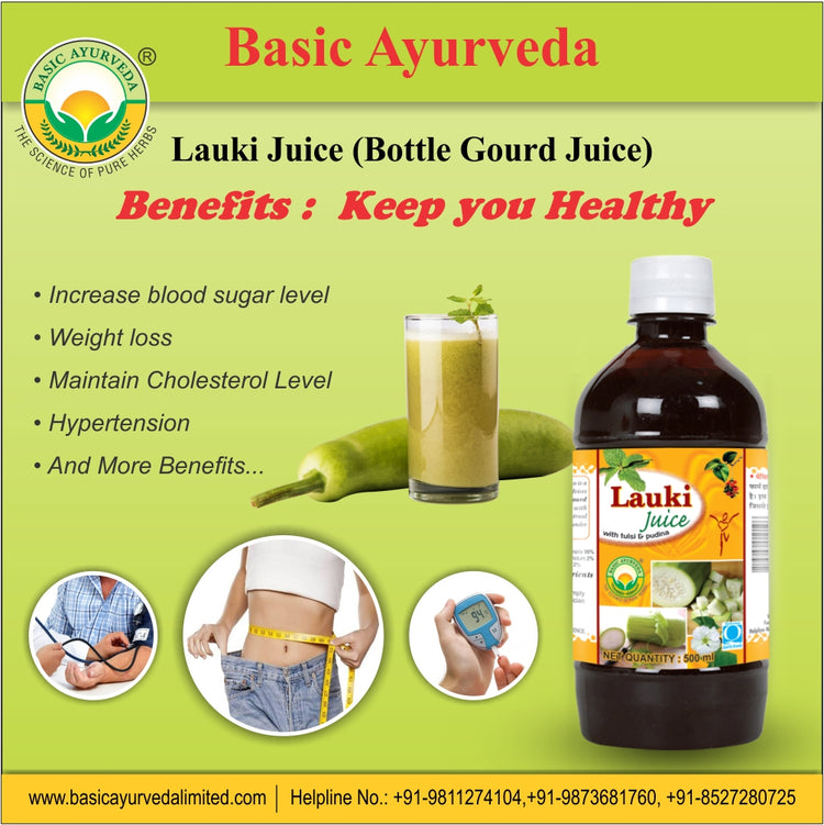 Basic Ayurveda Lauki Juice (Bottle Gourd Juice) |  Helpful in Urine related problem | Improve Nervous Disorder | Effective in Constipation | Improve Hair Health | Reduce Hypertension.
