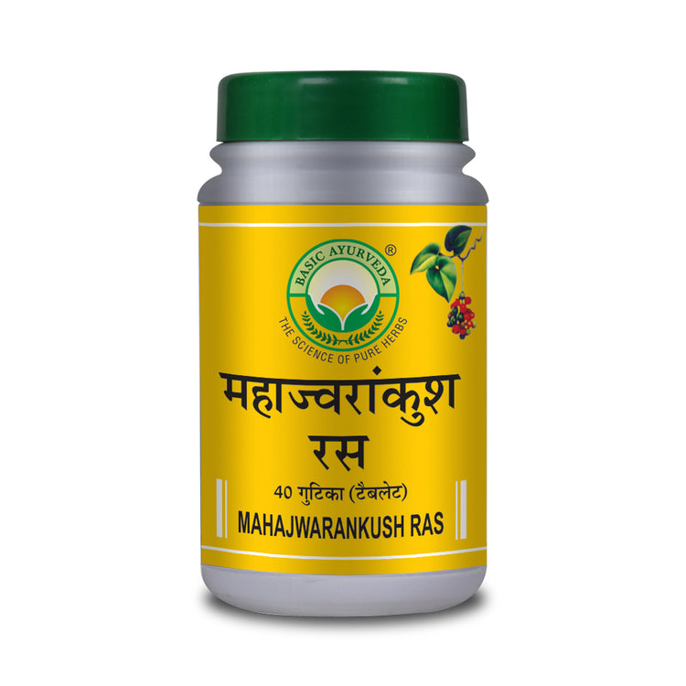 Basic Ayurveda Maha Jwarankush Ras  40 Tablet