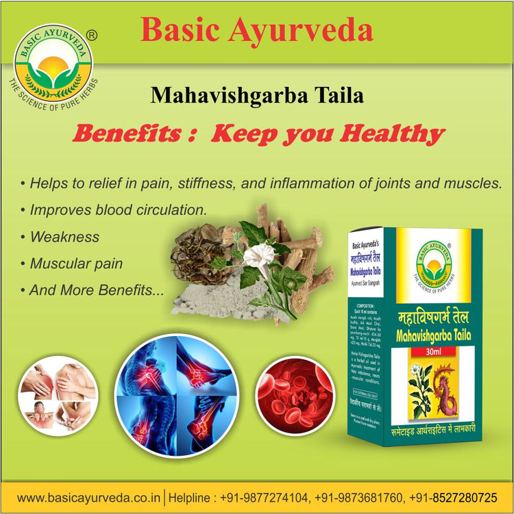 Basic Ayurveda Mahavishgarba Tail 30 Ml