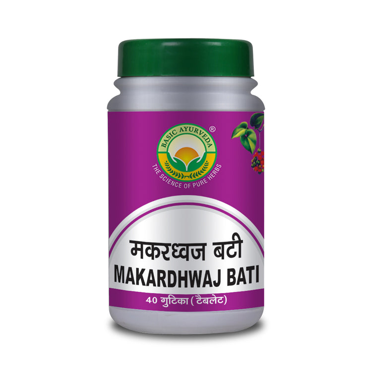 Basic Ayurveda Makardhwaj Bati 40 Tablet