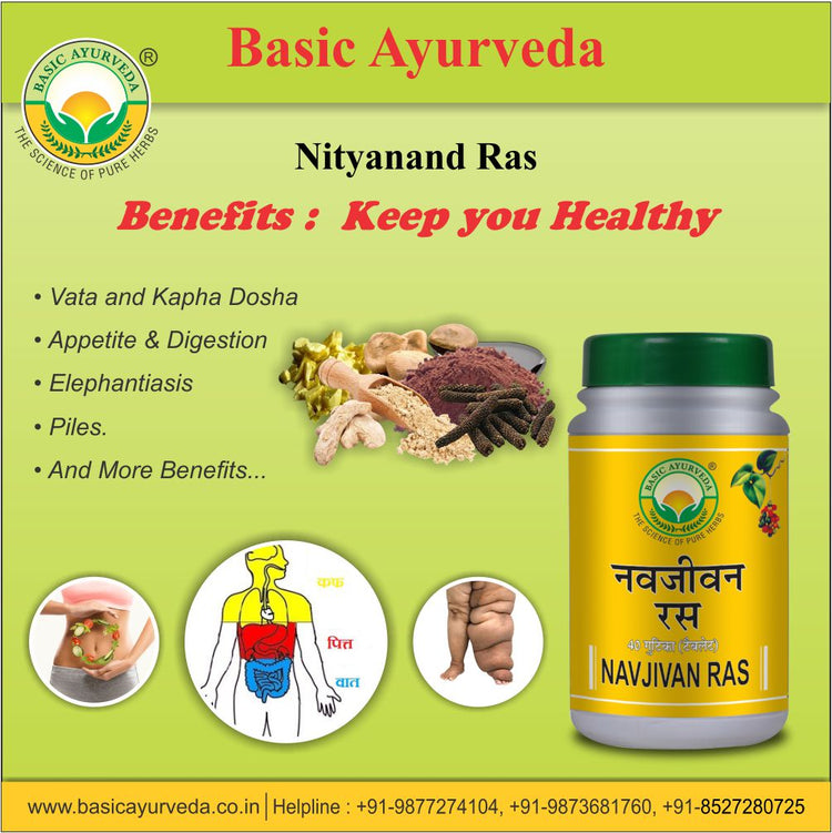 Basic Ayurveda Nityanand Ras 40 Tablet