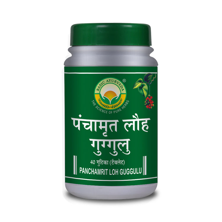 Basic Ayurveda Panchamrit Loh Guggulu 40 Tablet
