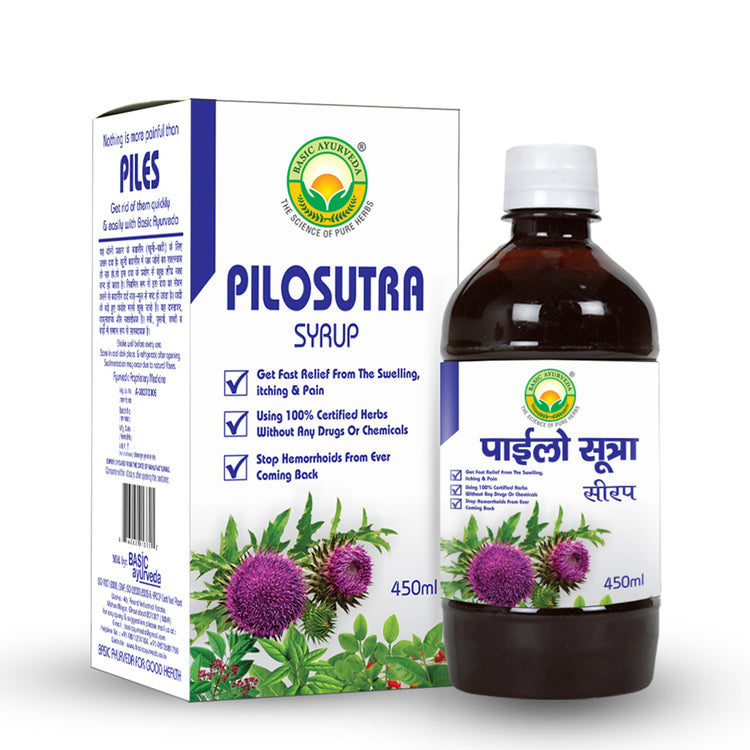 Basic Ayurveda Pilosutra Syrup 450 Ml