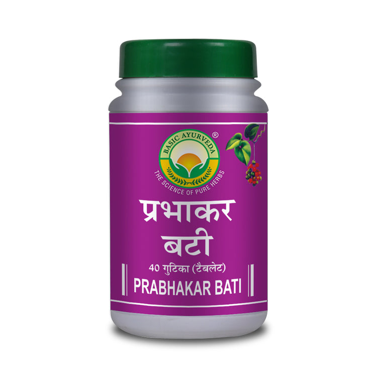 Basic Ayurveda Prabhakar Bati 40 Tablet