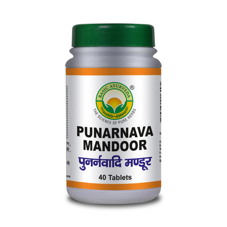 Basic Ayurveda Punarnava Mandoor 40 Tablet