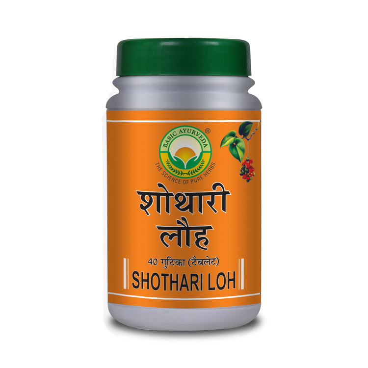 Basic Ayurveda Shothari Loh 40 Tablet