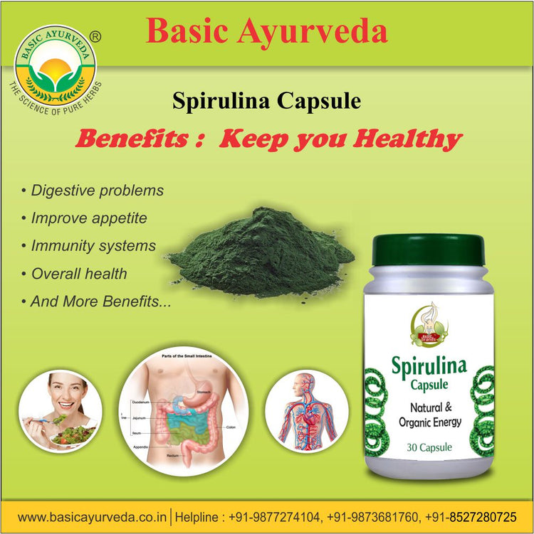Basic Ayurveda Spirulina 30 Capsule