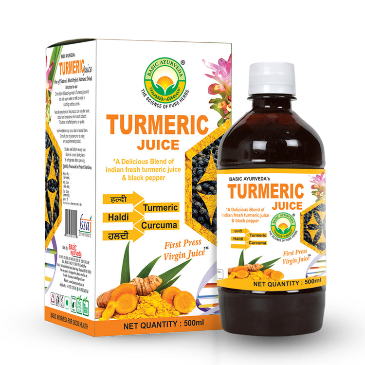 Basic Ayurveda Turmeric Juice | Helps  to Detoxify the Body | Stress Stabilization | Helps Boost Immunity |Helpful for digestive disorder | Improve Immunity .