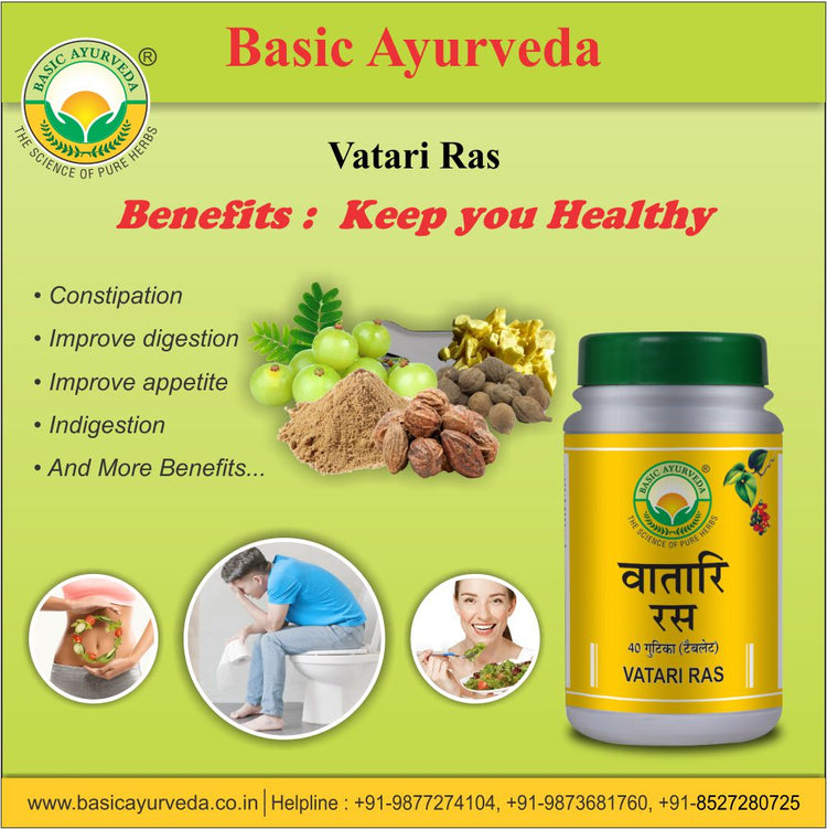 Basic Ayurveda Vatari Ras 40 Tablets