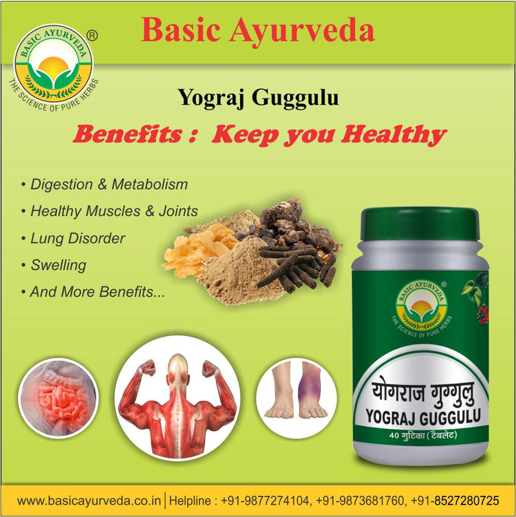 Basic Ayurveda Yograj Guggulu 40 Tablet