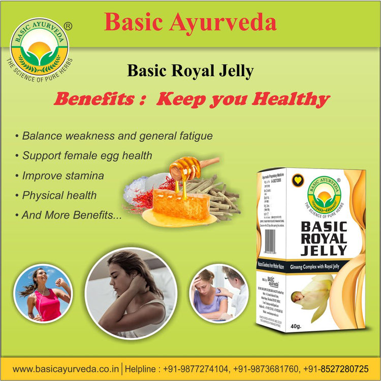 Basic Ayurveda Basic Royal Jelly 40 Gram