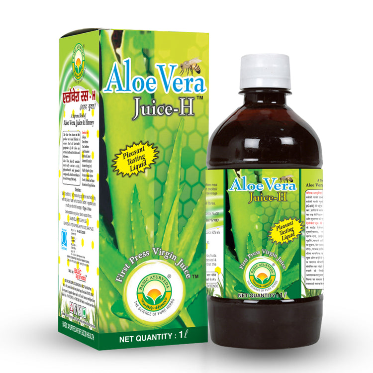 Basic Ayurveda Aloe Vera Juice (With Honey) |  Herbal Juice | Improves Eye Health | Increases Energy Naturally | Improves Immunity | Helps to Detoxify the Body | Improve Skin Health.