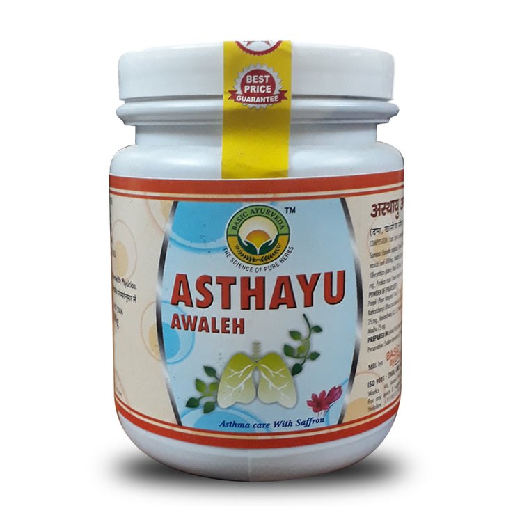 Basic Ayurveda  Asthayu Awaleh 100 Gram | It has anti-inflammatory and anti-bacterial properties | It increases the immunity of the body | Helps to relieve discomfort associated with respiratory disorders |