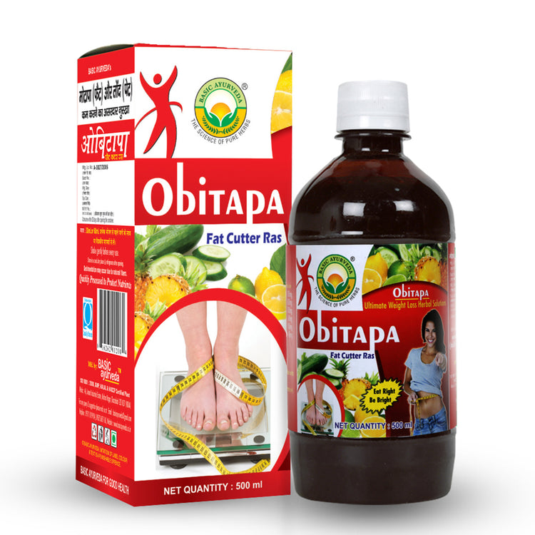 Basic Ayurveda Obitapa (Fat Cutter Ras)  | Reduce belly fat | Improve Digestion | Control blood sugar level | Useful in obesity | Increase Bone strength.