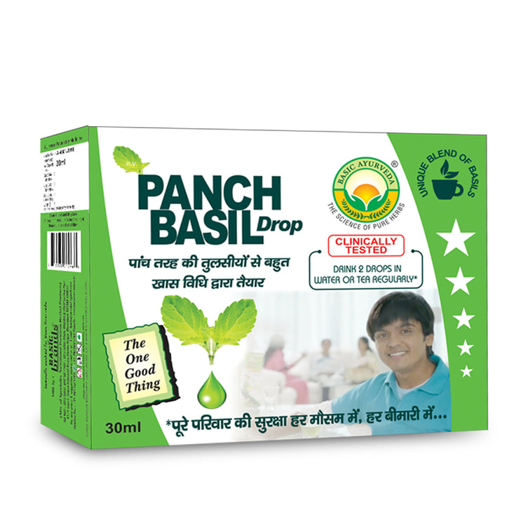 Basic Ayurveda Panch Basil Tulsi Drop