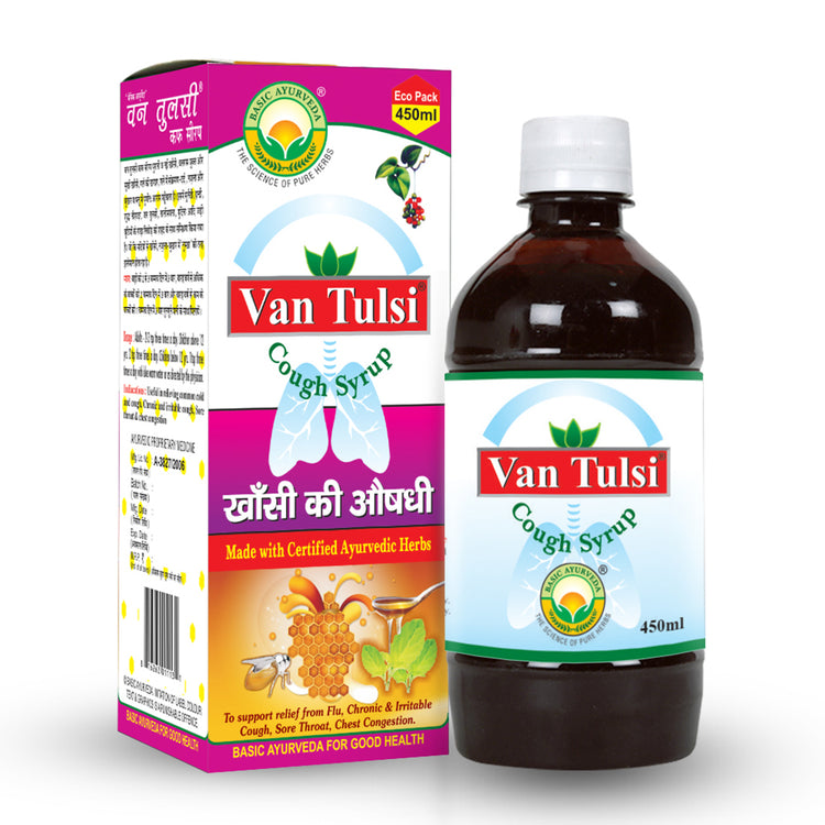 Basic Ayurveda Van Tulsi Cough Syrup