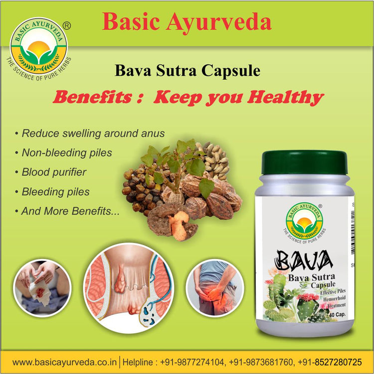 Basic Ayurveda Bava Sutra 40 Capsule