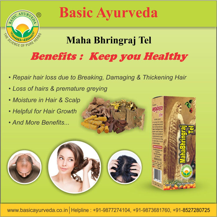 Basic Ayurveda Maha Bhringraj Tel 100 Ml